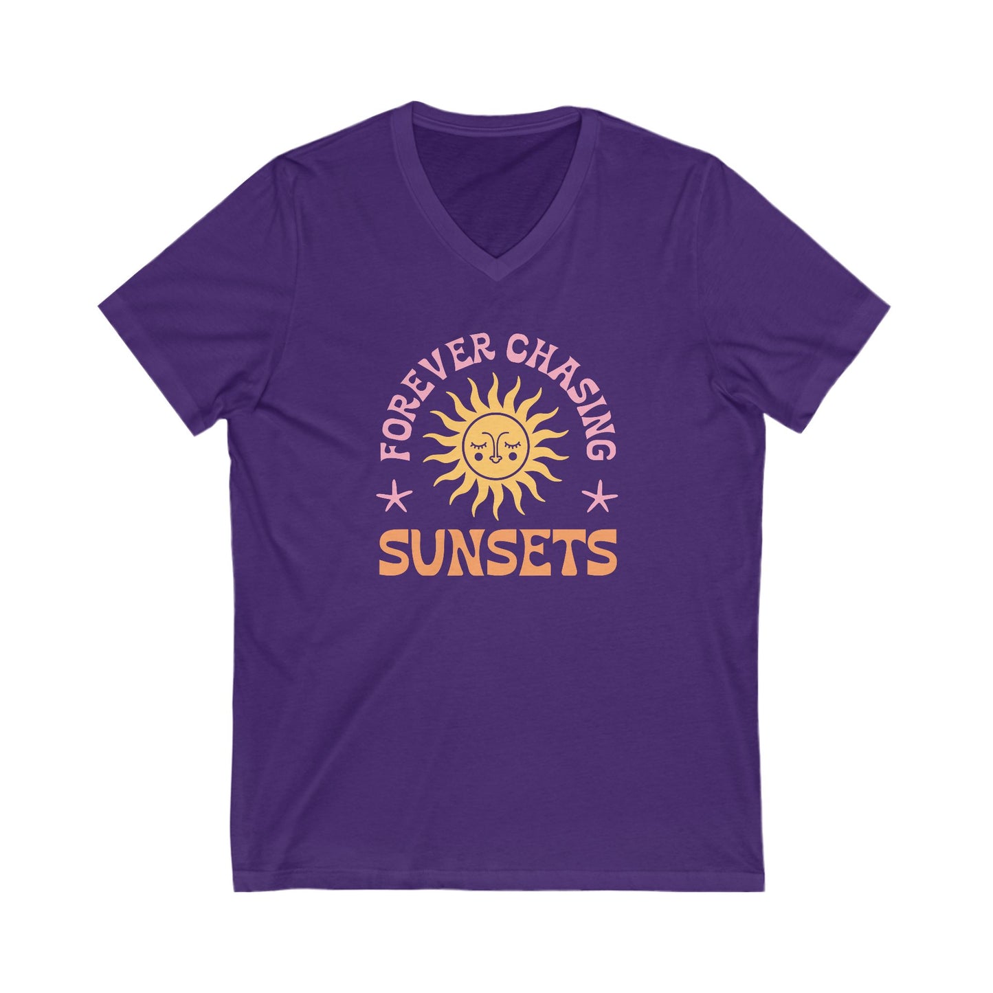 Forever Chasing Sunsets V-Neck Tee
