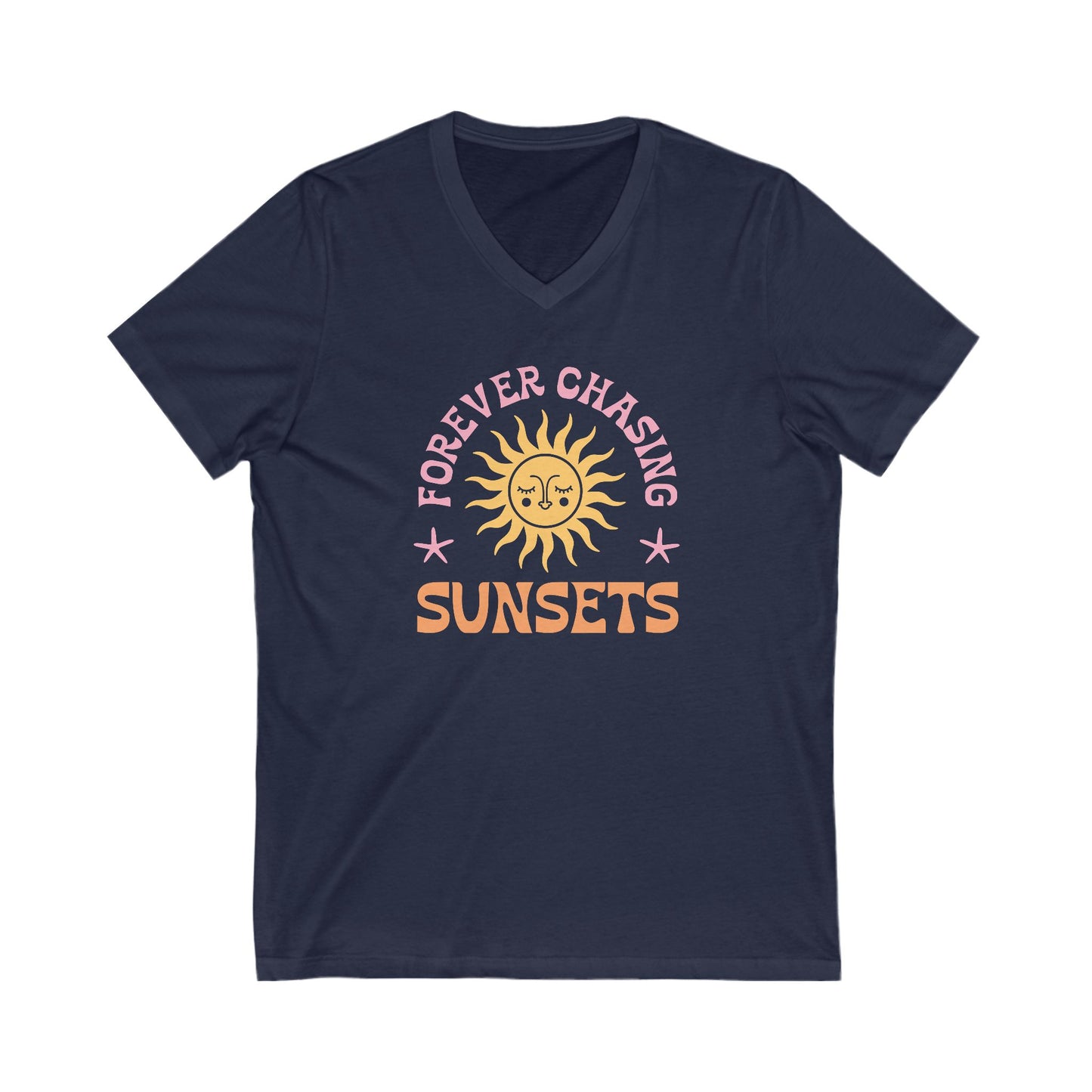 Forever Chasing Sunsets V-Neck Tee