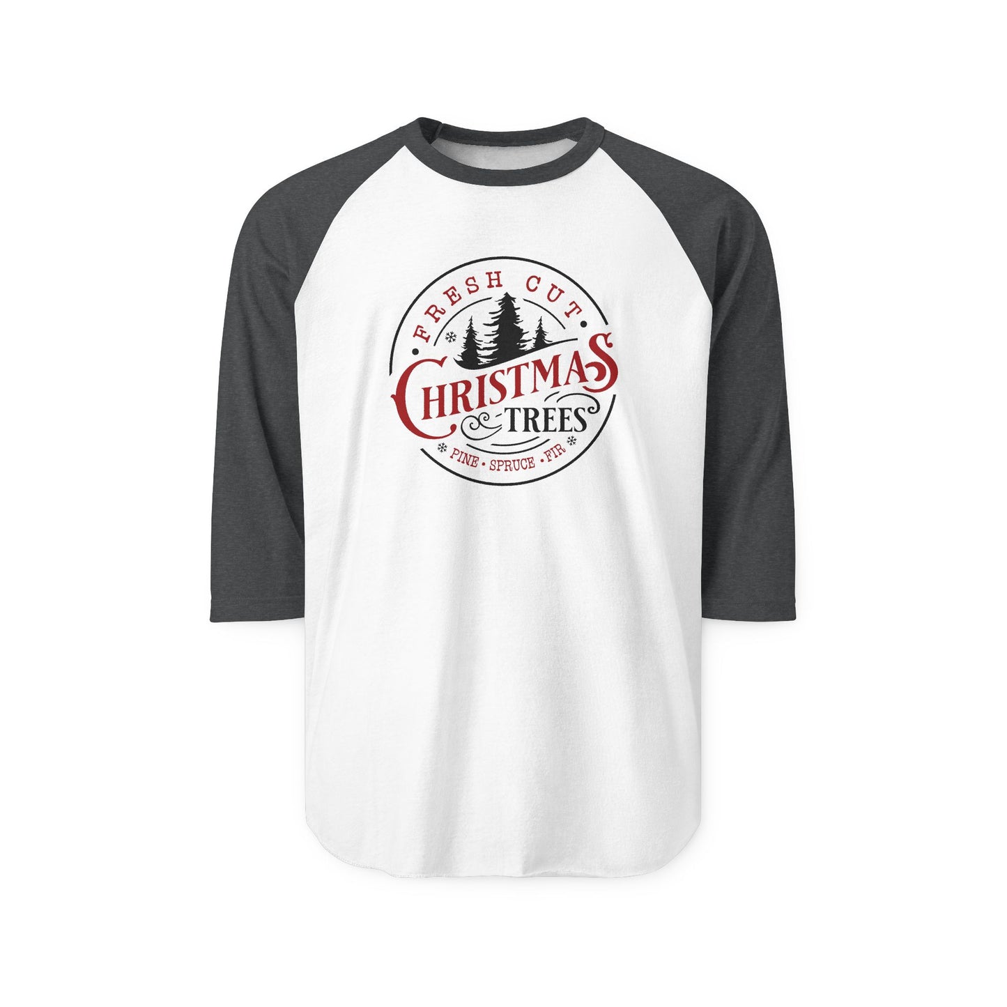 Fresh Cut Christmas Trees Baseball Tee