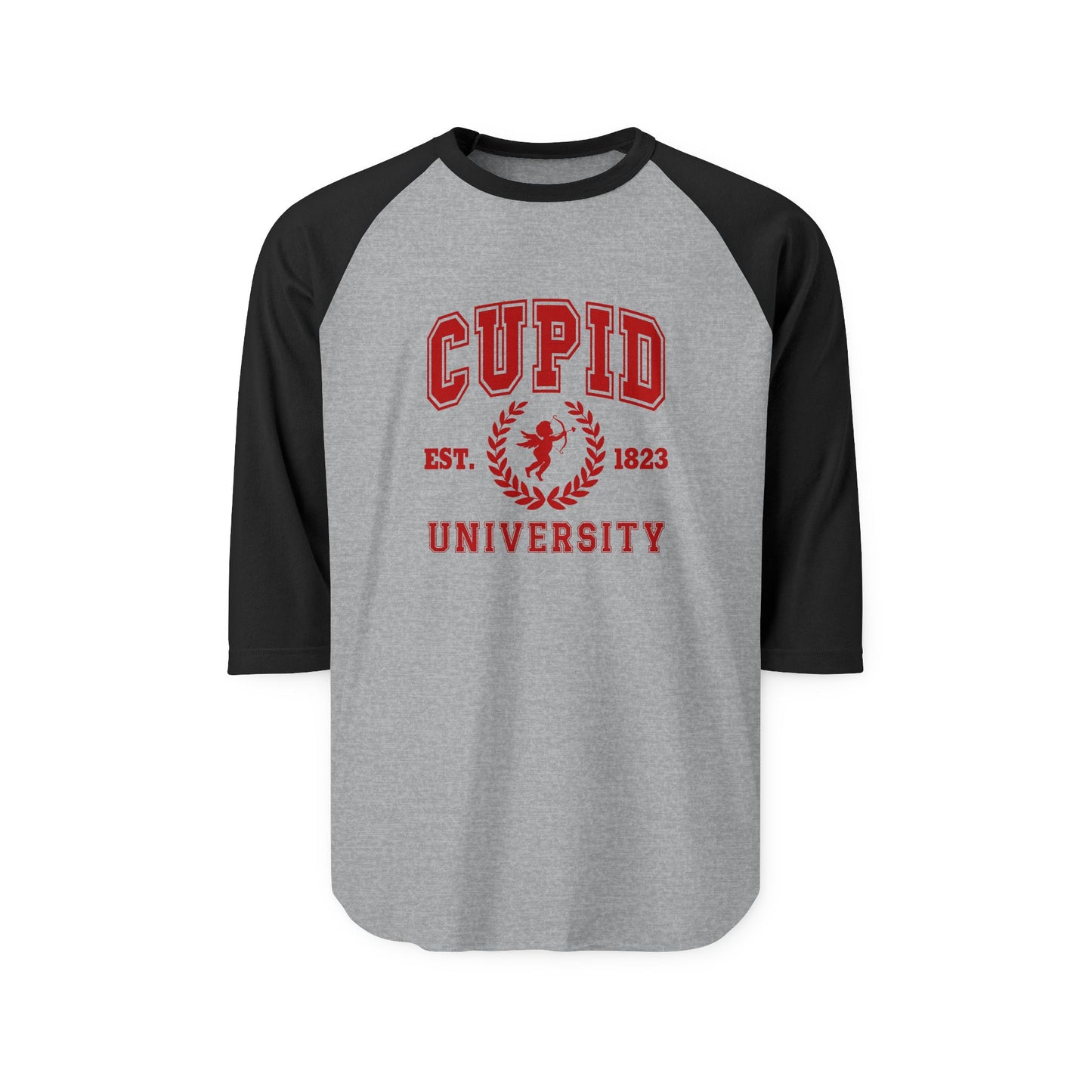 Cupid University Baseball Tee