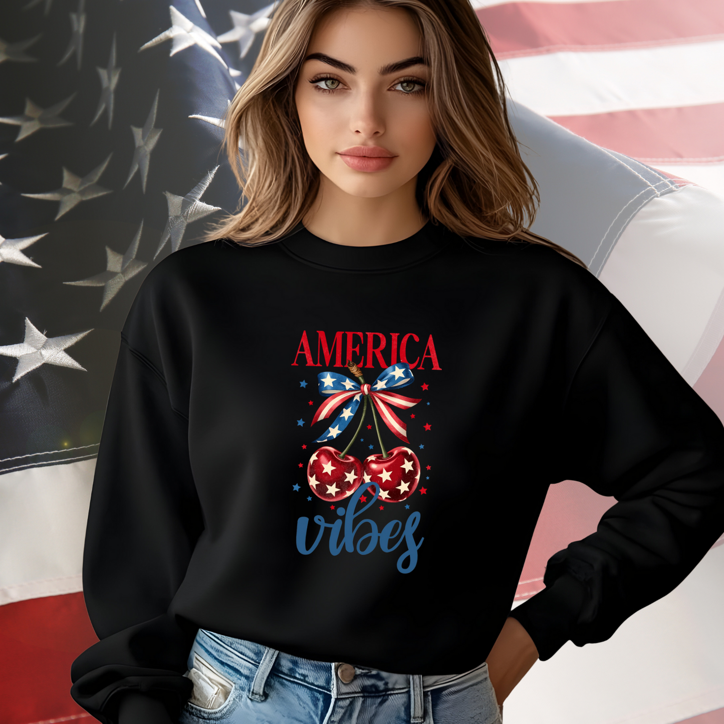 America Vibes Crewneck Sweatshirt