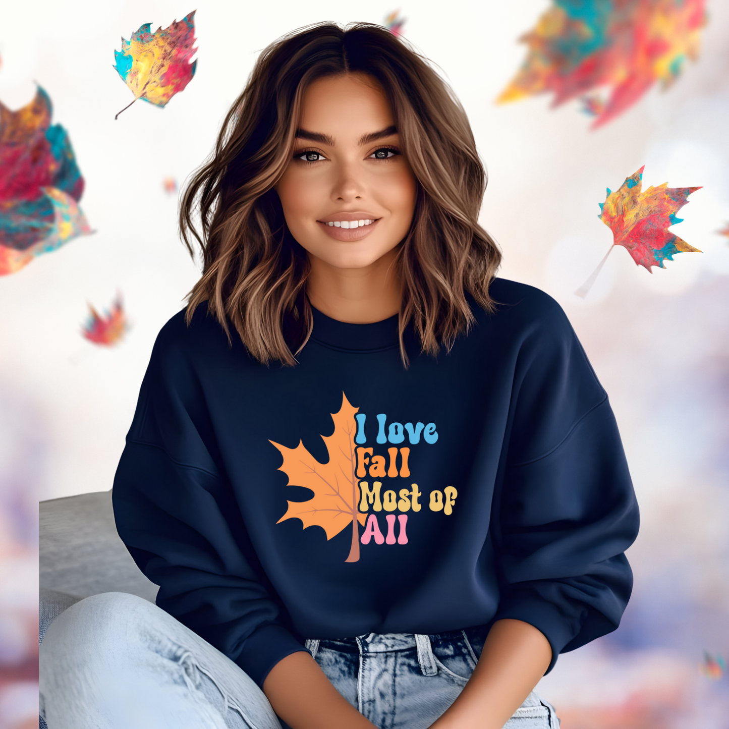 I Love Fall Crewneck Sweatshirt
