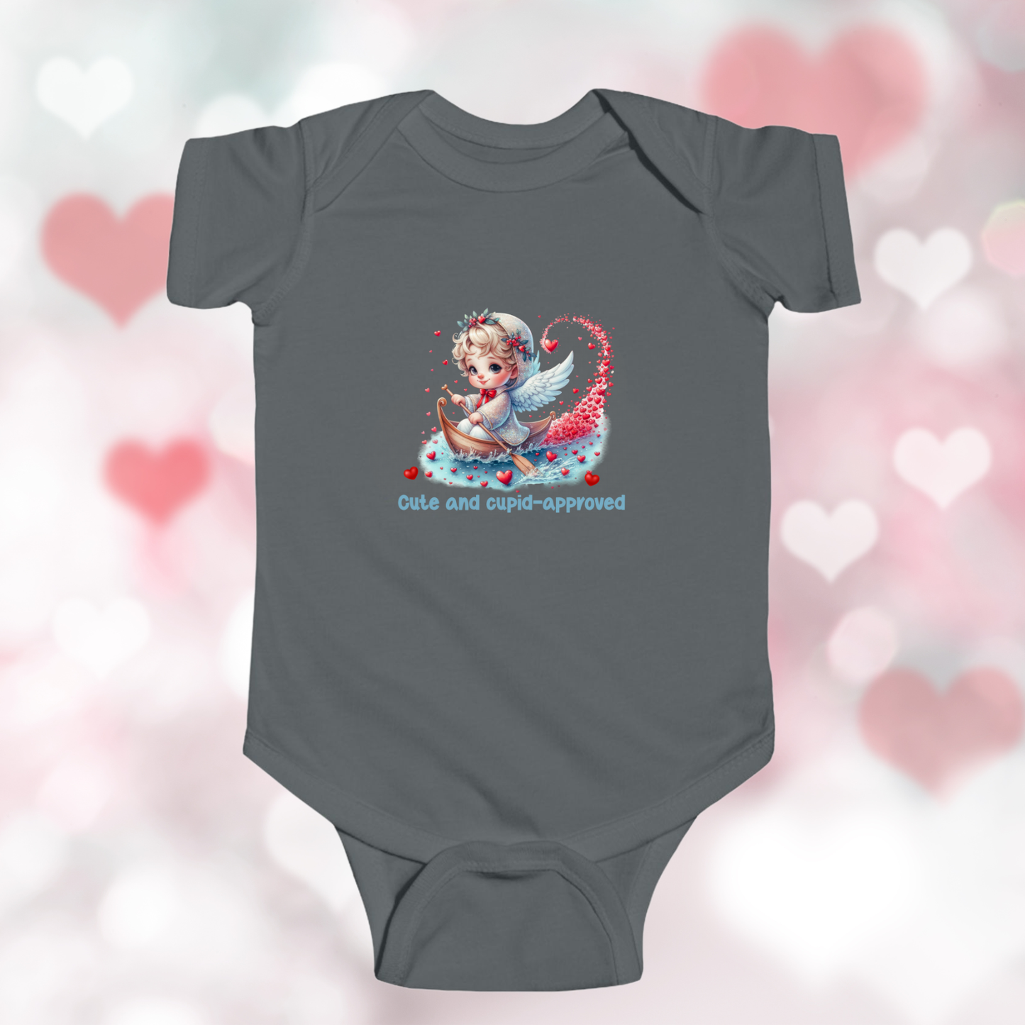 Cute And Cupid Approved Infant Short Sleeve Onesie