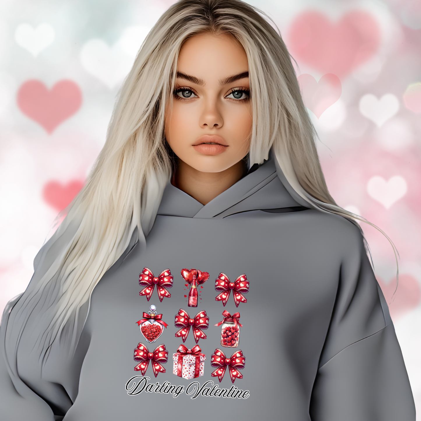 Darling Valentine Crop Hoodie