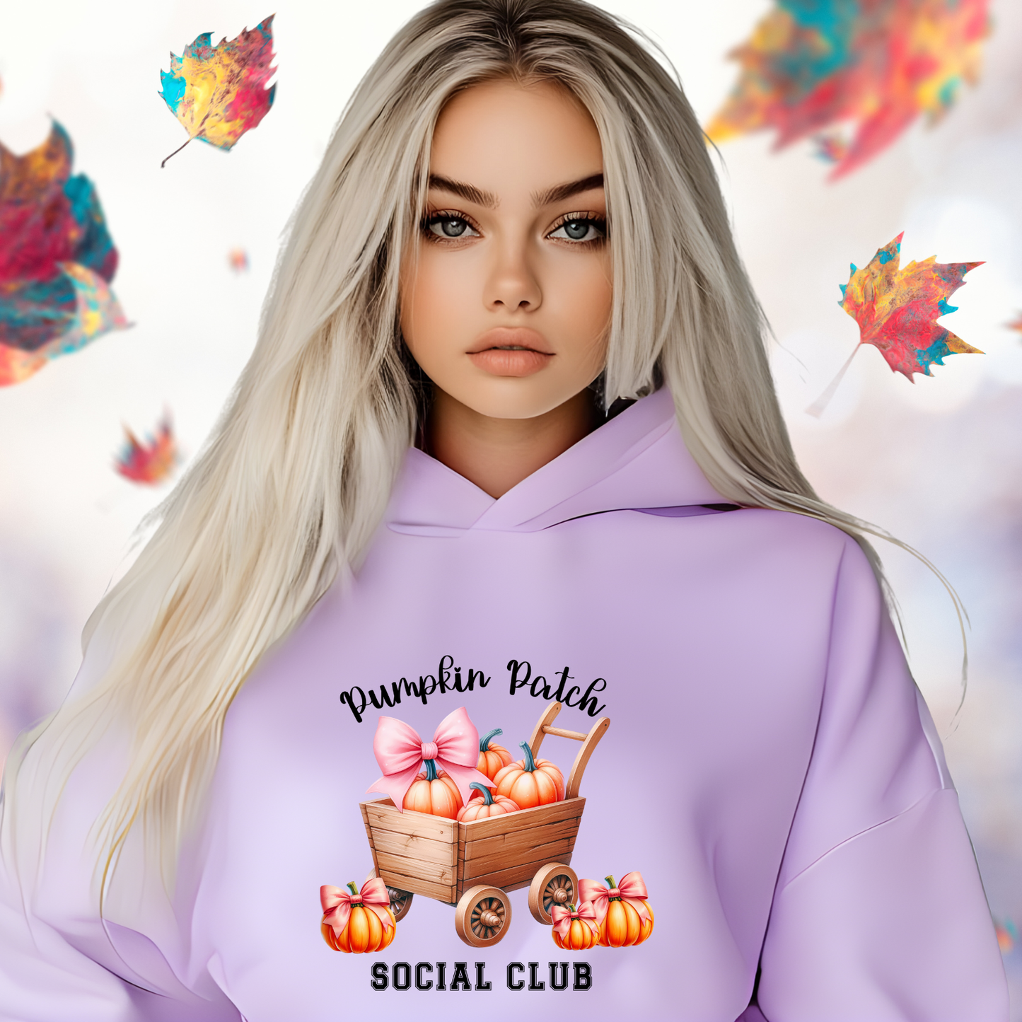 Pumpkin Patch Social Club Crop Hoodie