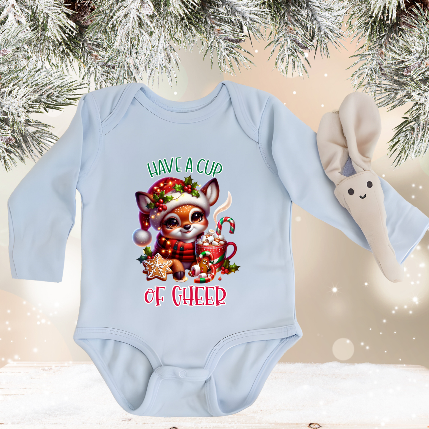Have A Cup Of Cheer Infant Long Sleeve Onesie