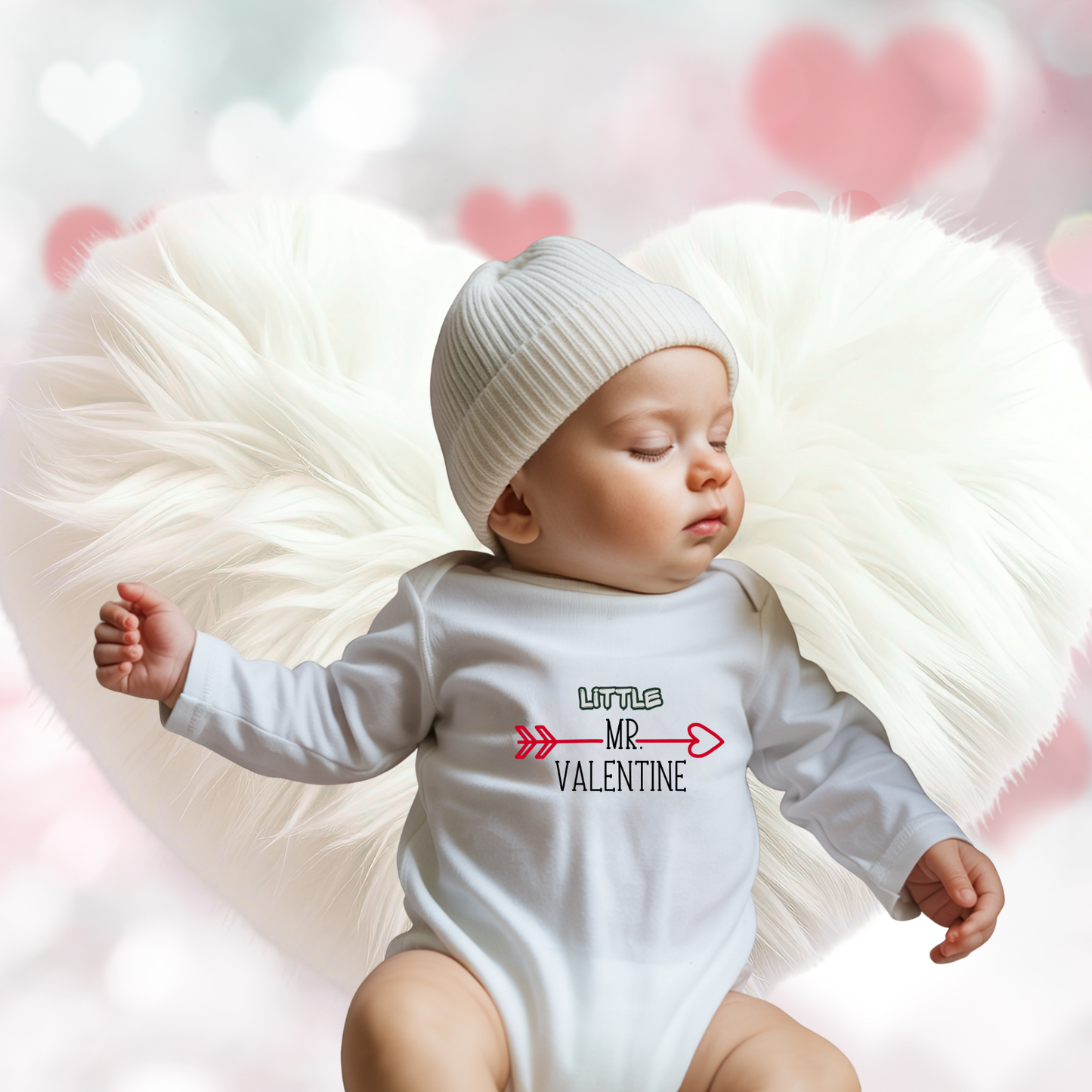 Little Mr. Valentine Infant Long Sleeve Onesie