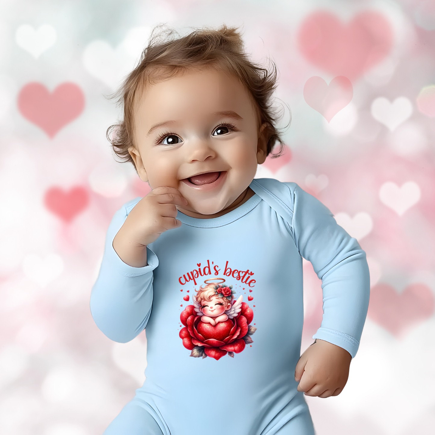Cupid’s Bestie Infant Long Sleeve Onesie