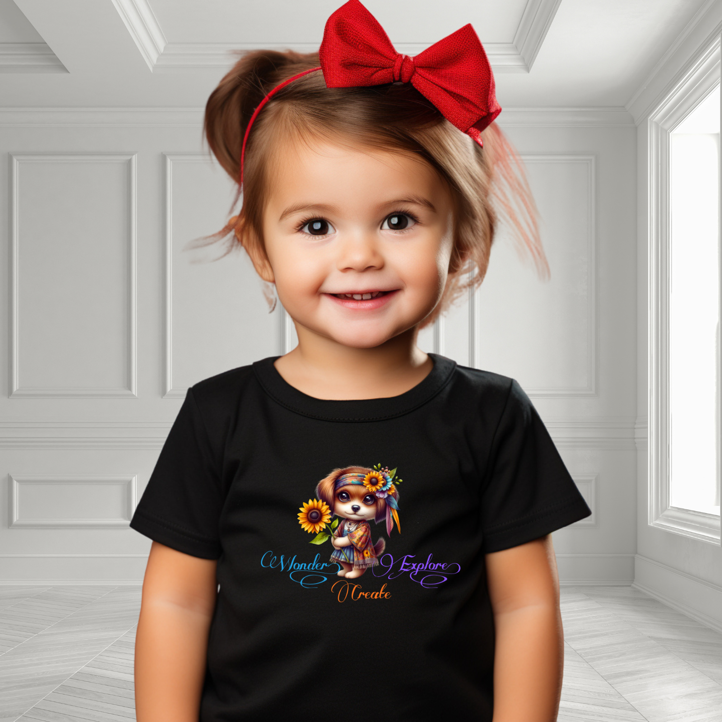 Wonder, Explore, Create Toddler T-Shirt