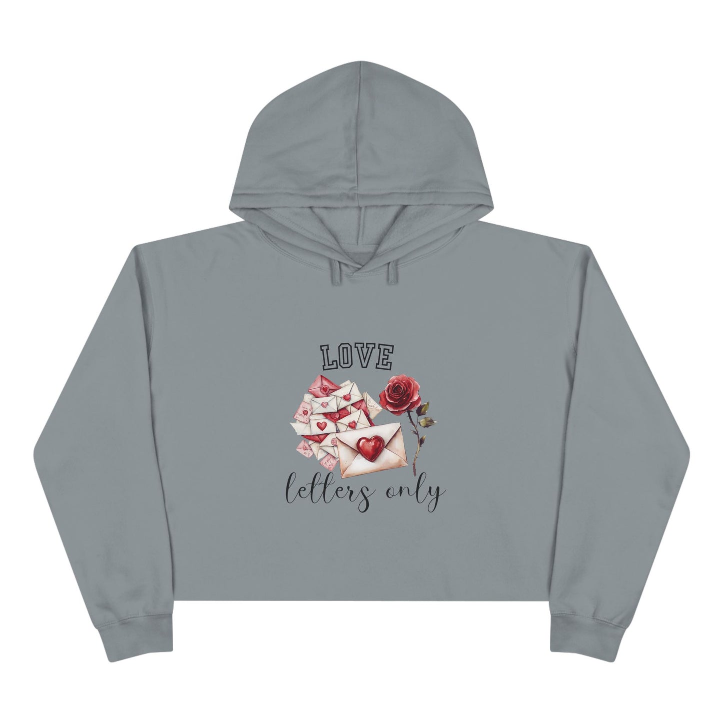 Love Letters Only Crop Hoodie