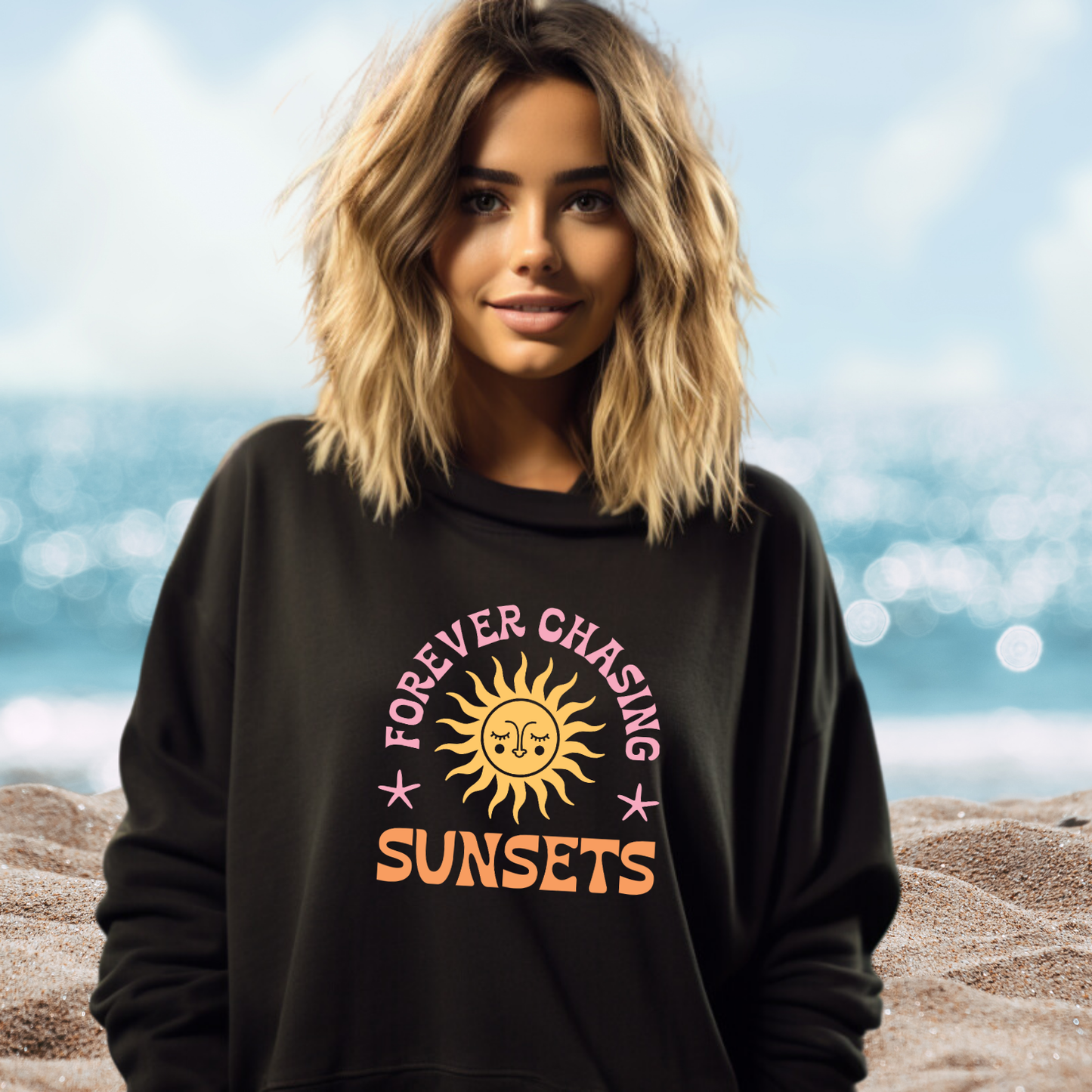 Forever Chasing Sunsets Crewneck Sweatshirt