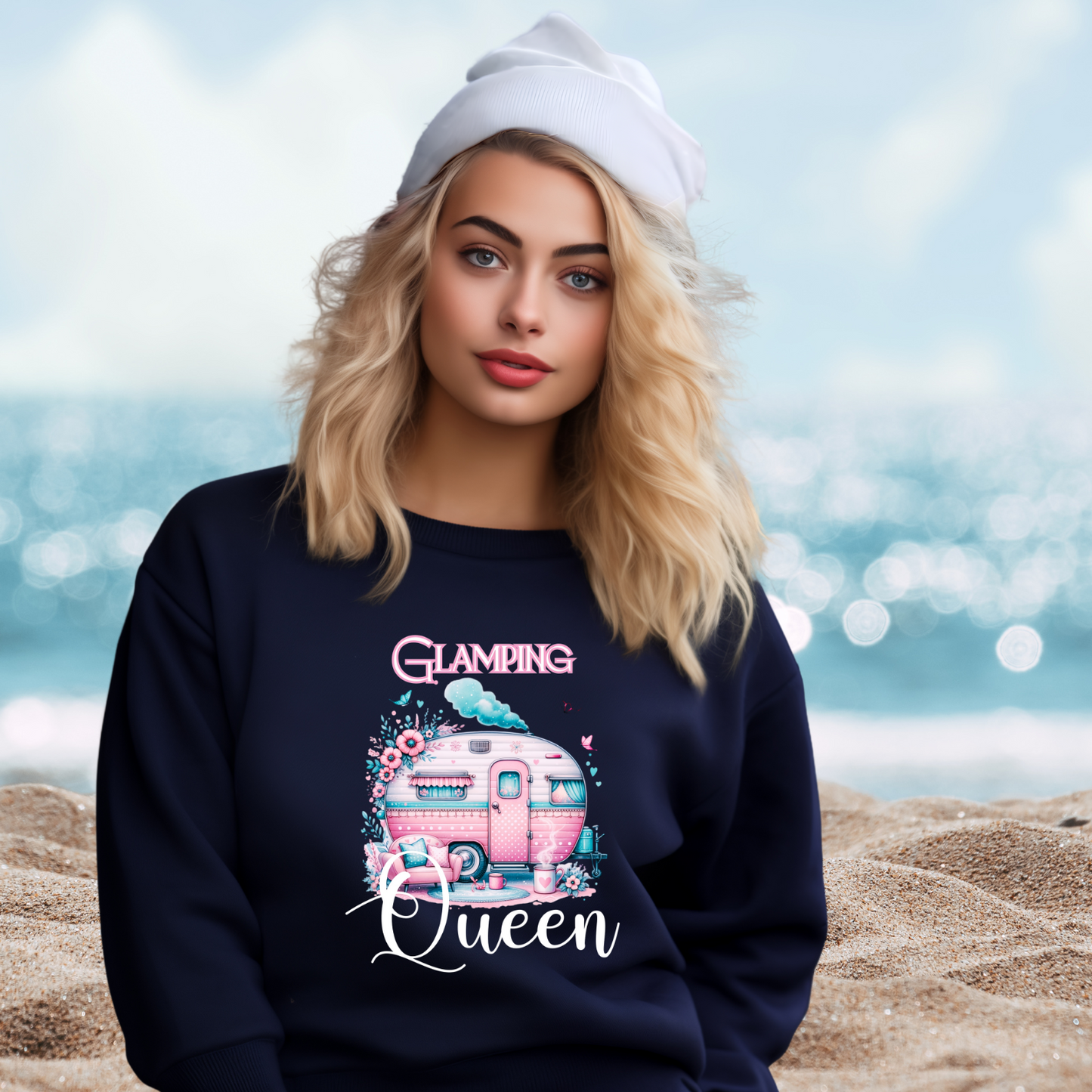 Glamping Queen Crewneck Sweatshirt