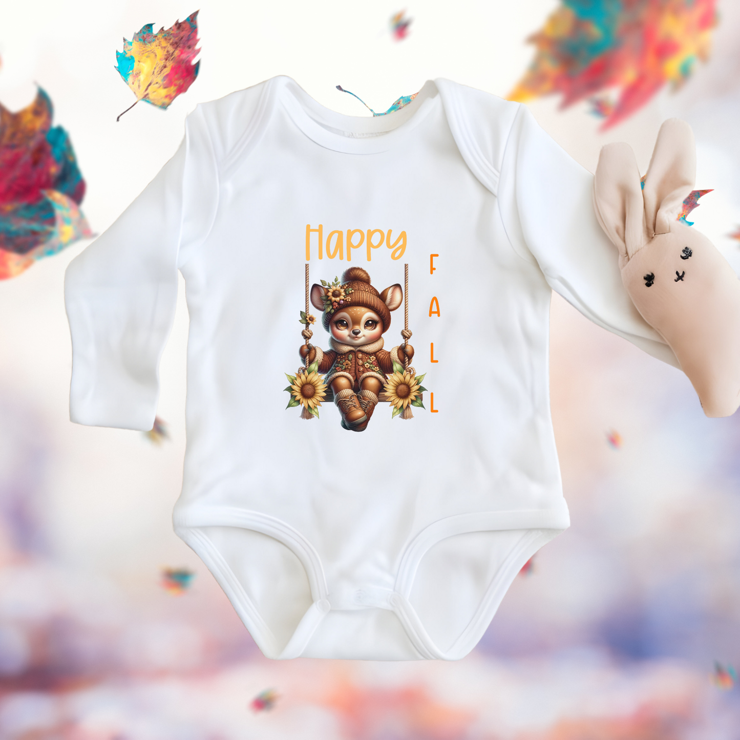 Happy Fall Infant Long Sleeve Onesie