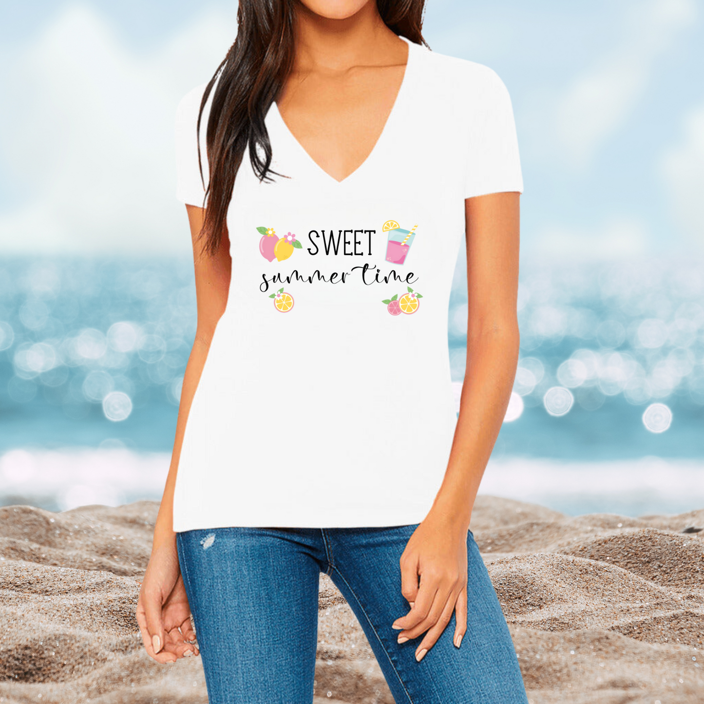 Sweet Summer Time V-Neck T-Shirt