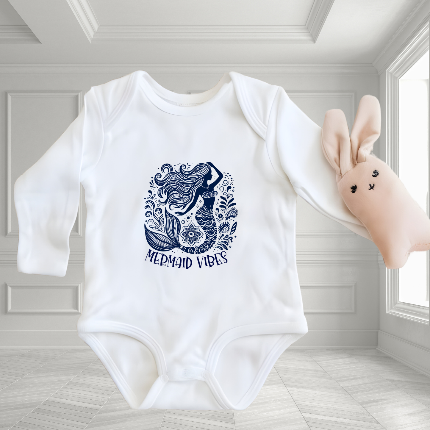 Mermaid Vibes Infant Long Sleeve Onesie