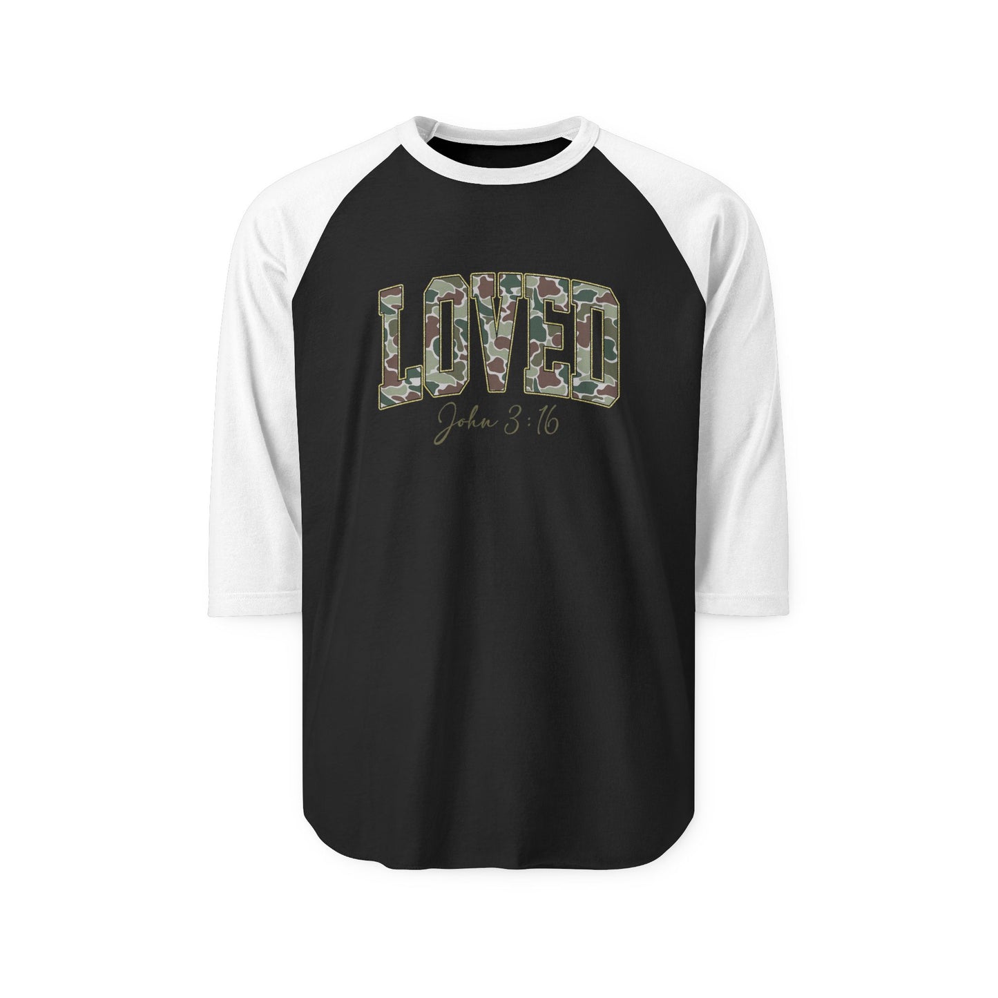 Loved John 3:16 Baseball Tee