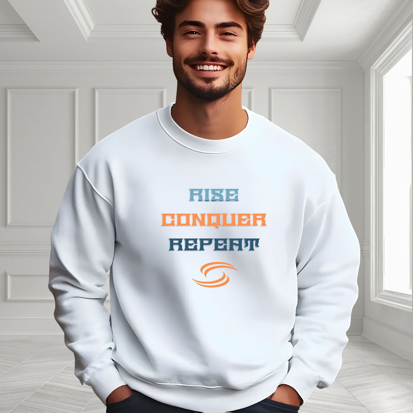 Rise, Conquer, Repeat Crewneck Sweatshirt
