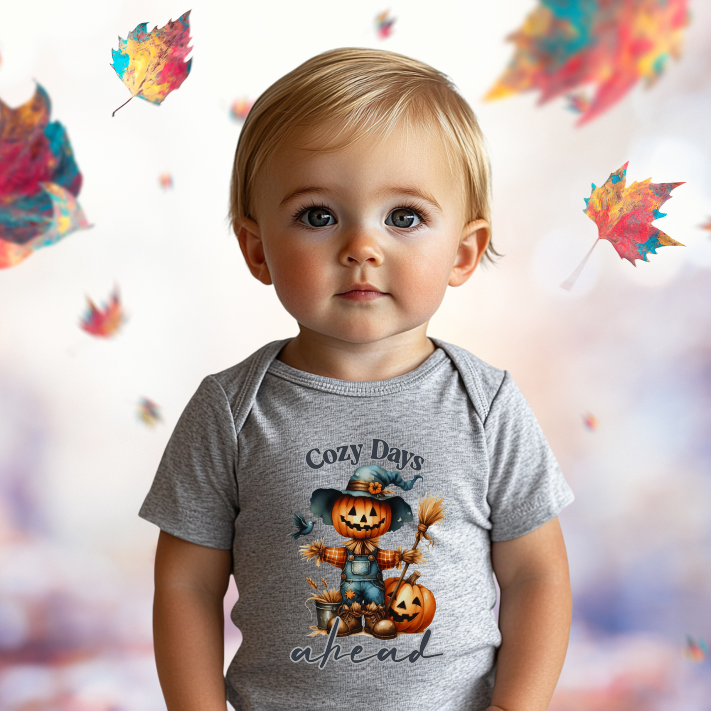 Cozy Days Ahead Infant Short Sleeve Onesie