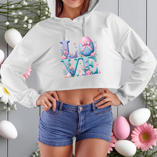 Easter Love Crop Hoodie