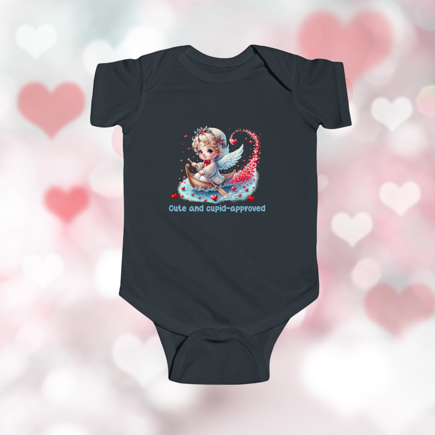 Cute And Cupid Approved Infant Short Sleeve Onesie