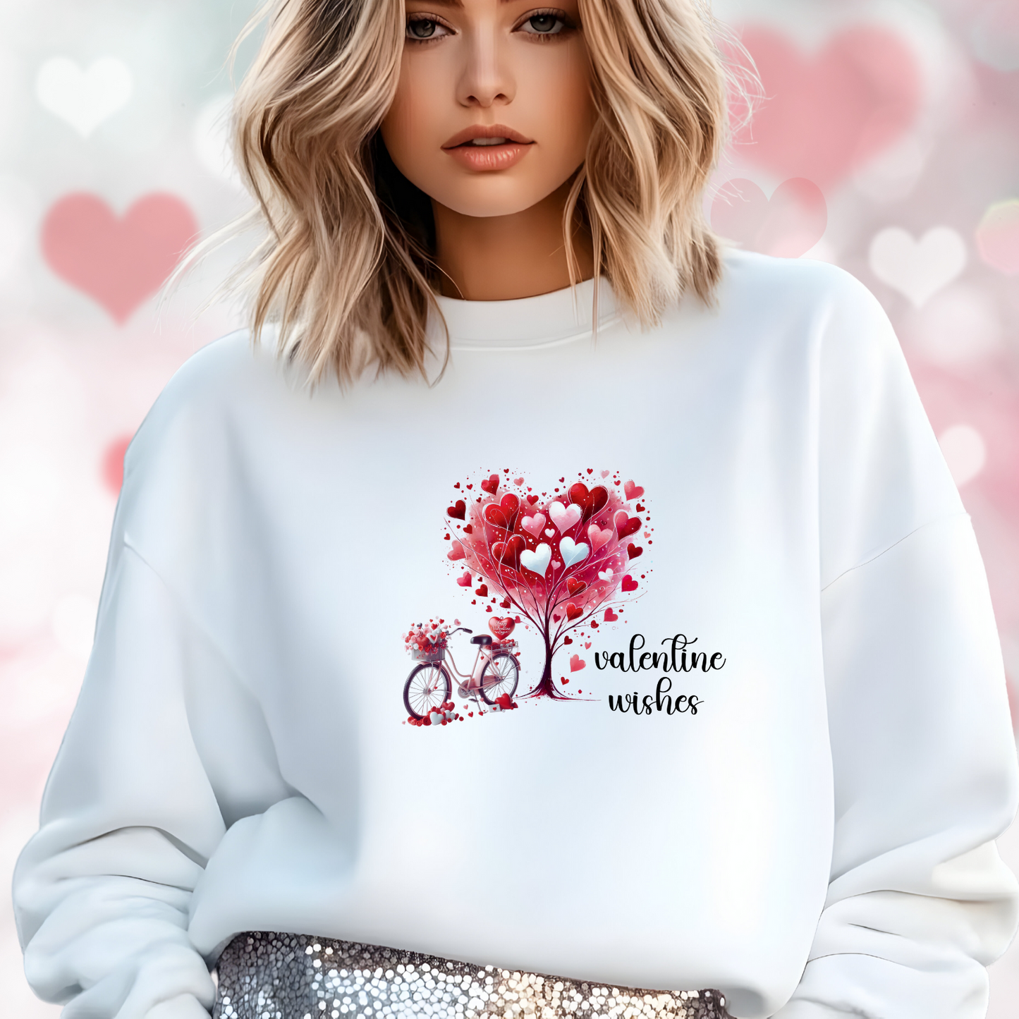 Valentine Wishes Crewneck Sweatshirt