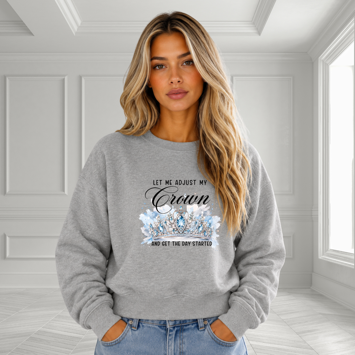 Let Me Adjust My Crown Crewneck Sweatshirt
