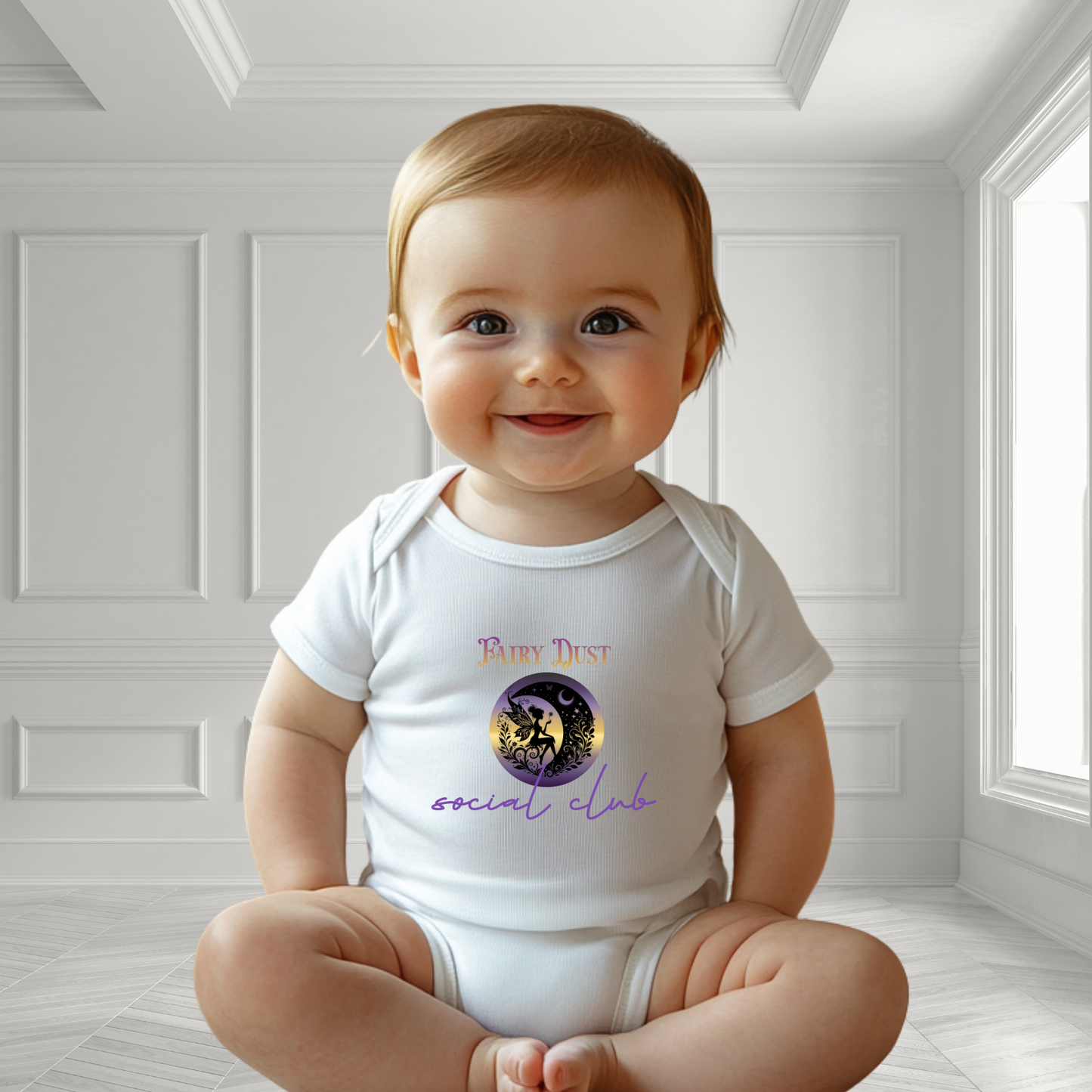 Fairy Dust Social Club Infant Short Sleeve Onesie