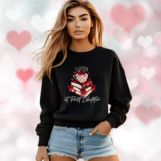 Love At First Chapter Crewneck Sweatshirt
