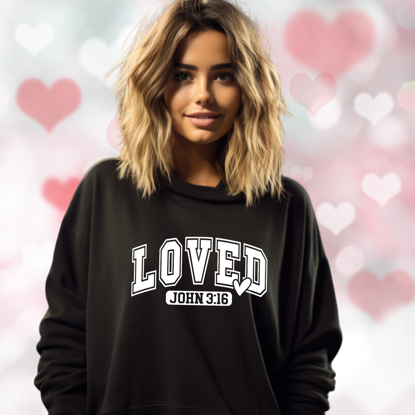 Loved John 3:16 Crewneck Sweatshirt