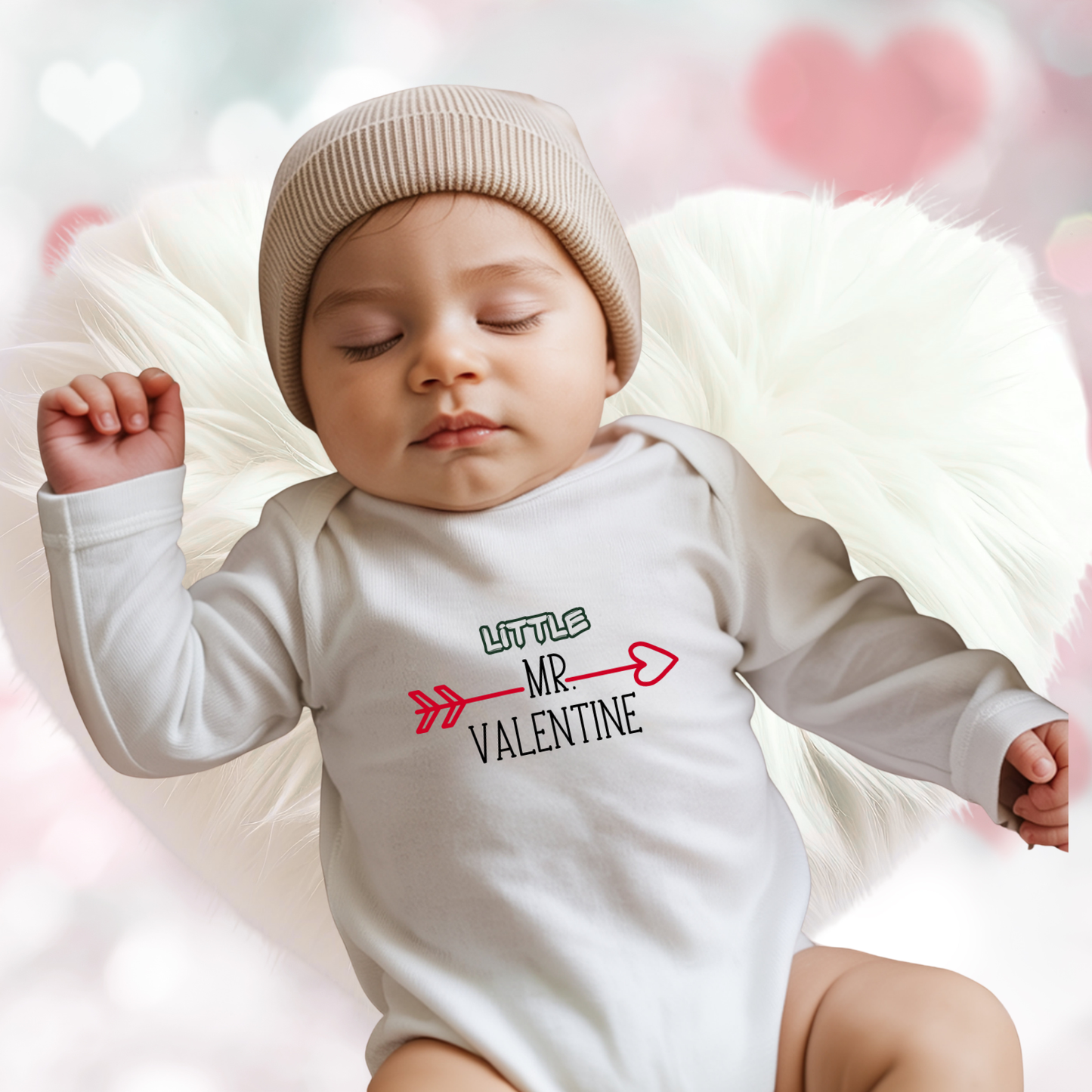 Little Mr. Valentine Infant Long Sleeve Onesie