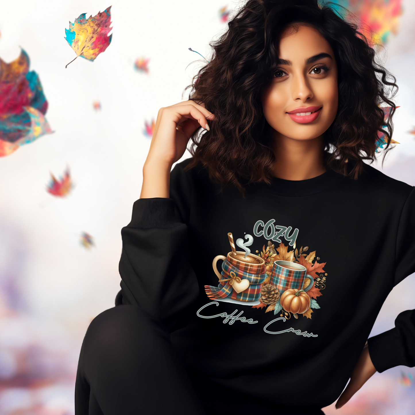 Cozy Coffee Crew Crewneck Sweatshirt