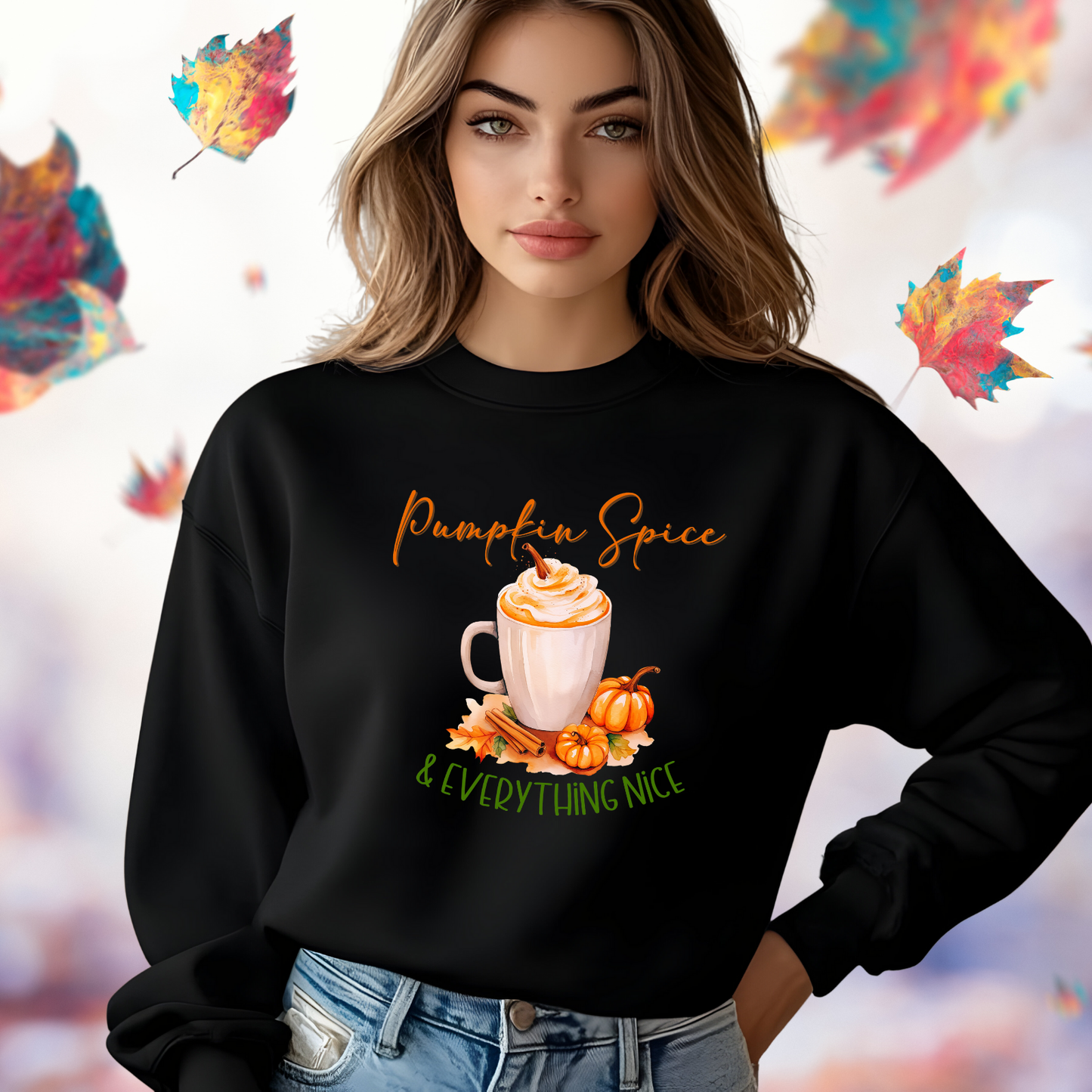 Pumpkin Spice & Everything Nice Crewneck Sweatshirt