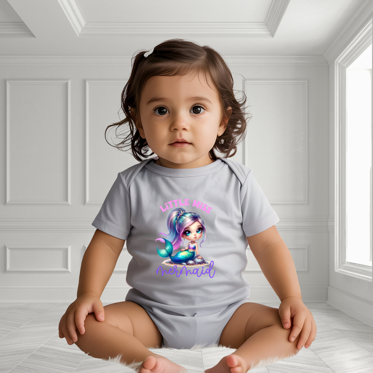 Little Miss Mermaid Infant Short Sleeve Onesie