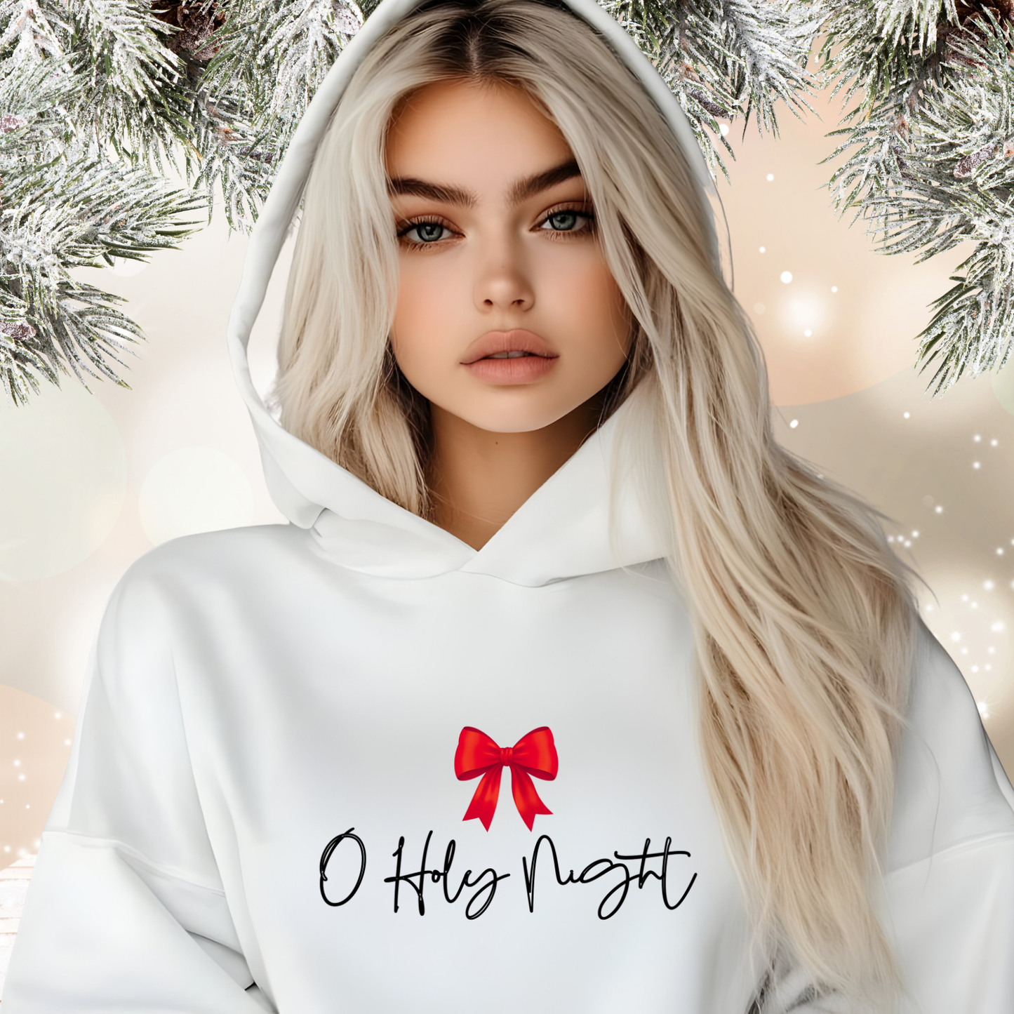 O Holy Night Crop Hoodie