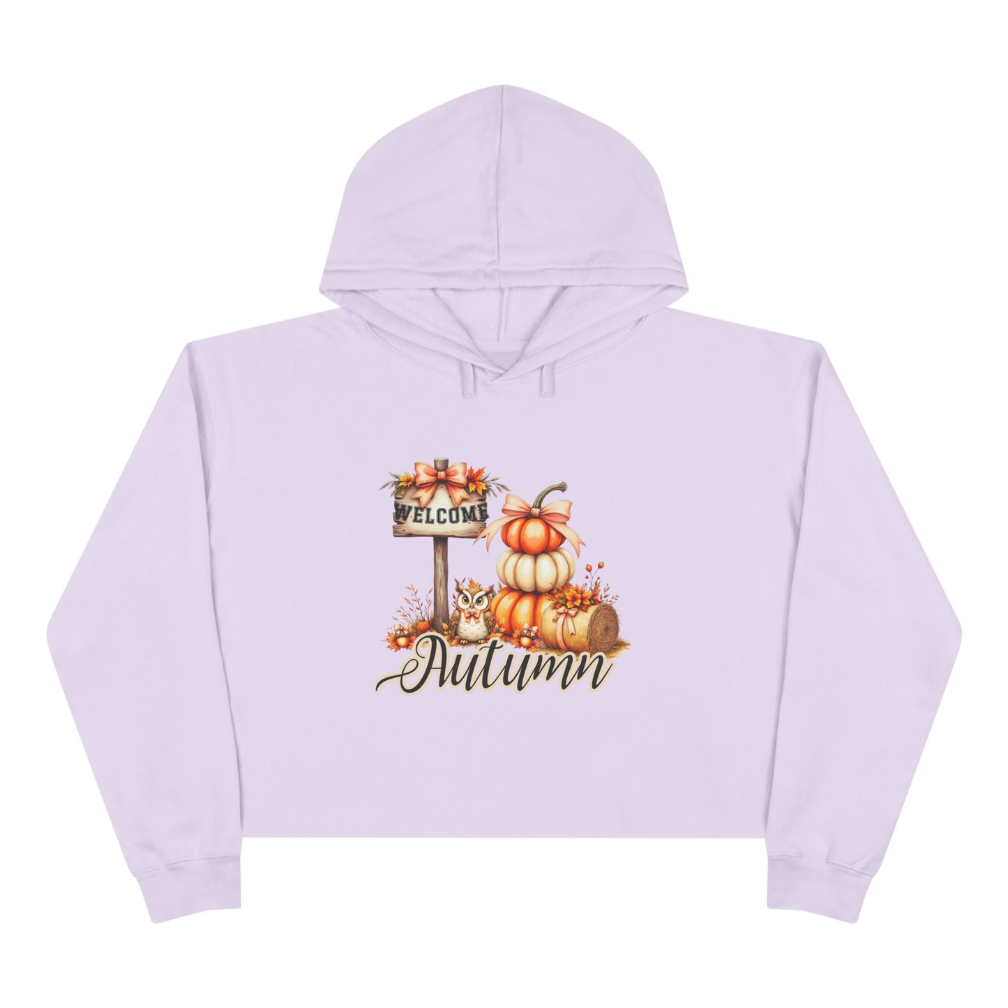 Welcome Autumn Crop Hoodie