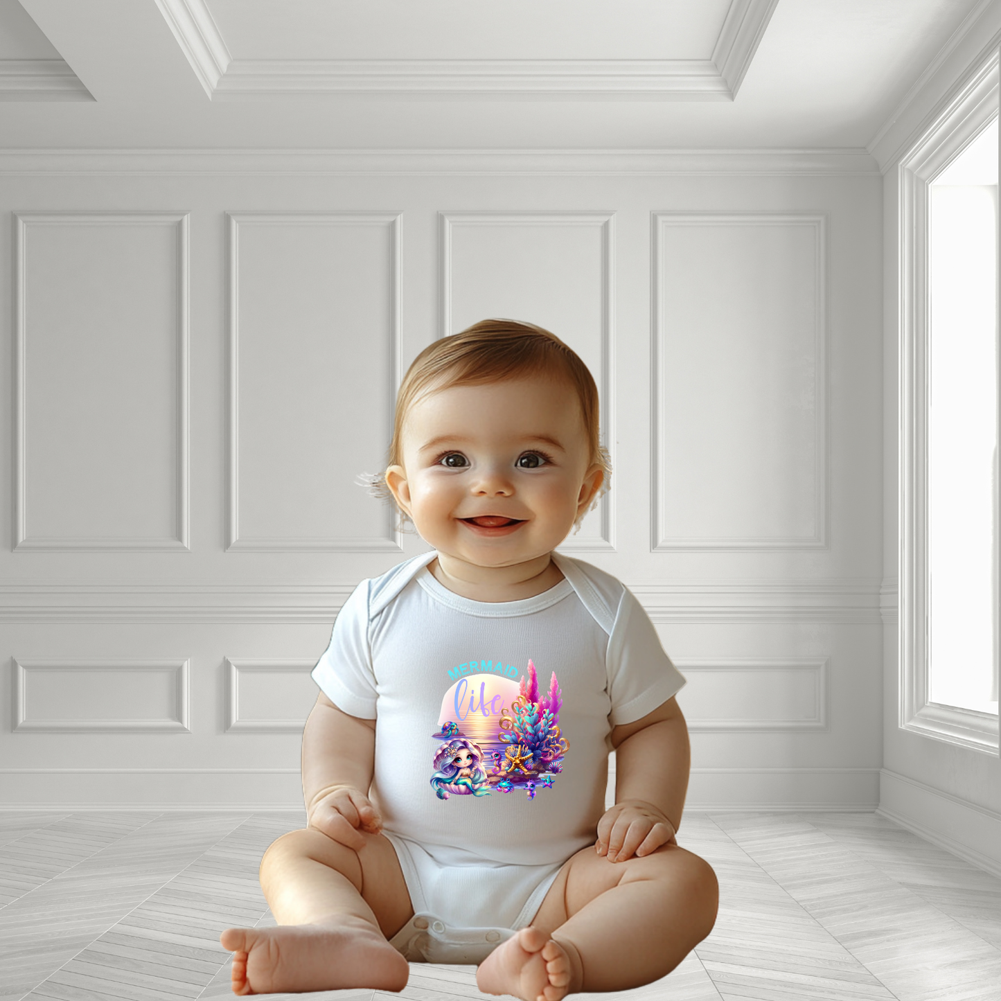 Mermaid Life Infant Short Sleeve Onesie