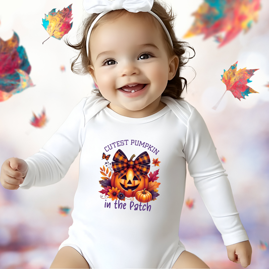 Cutest Pumpkin In The Patch Infant Long Sleeve Onesie