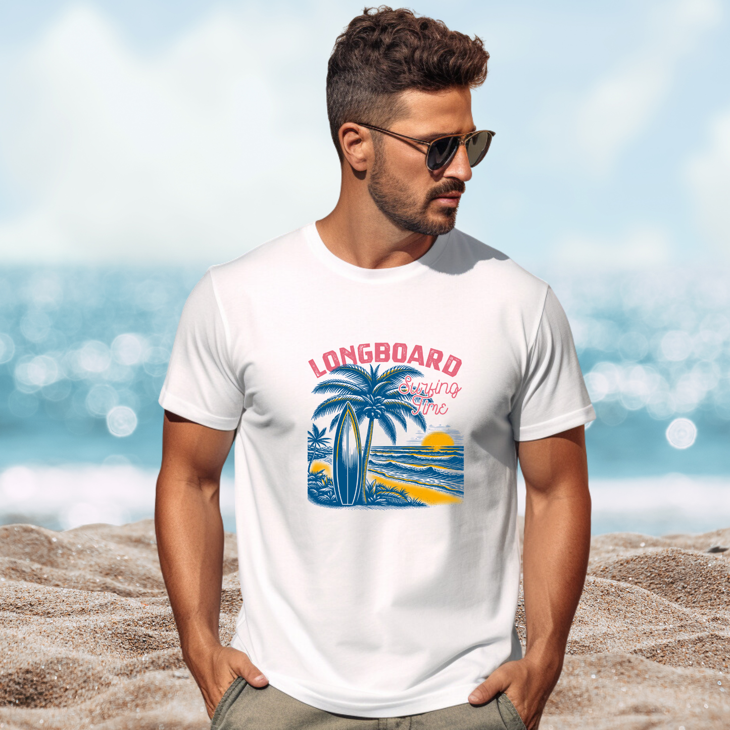 Longboard Surfing T-Shirt