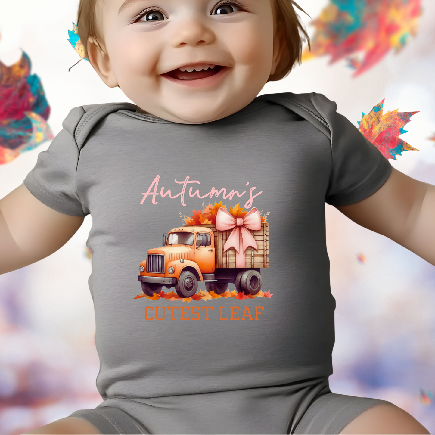Autumn’s Cutest Leaf Infant Short Sleeve Onesie