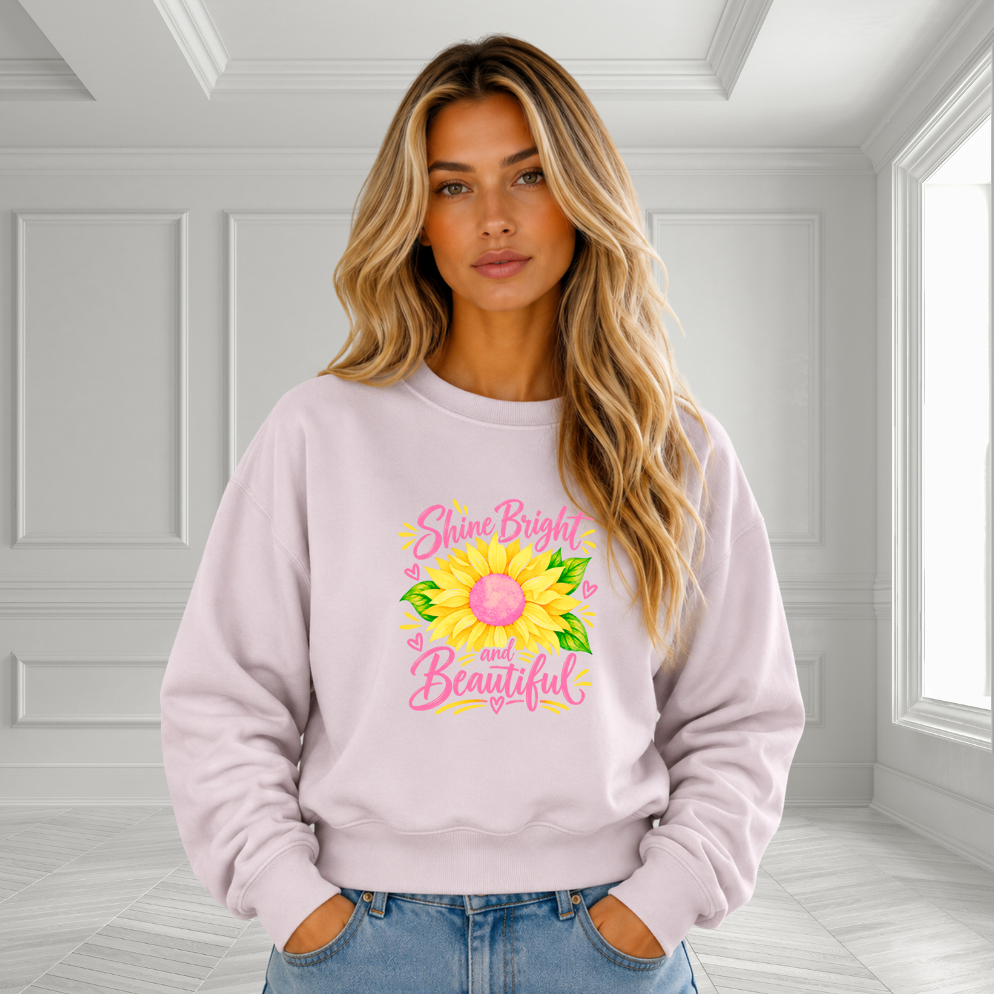 Shine Bright And Beautiful Crewneck Sweatshirt