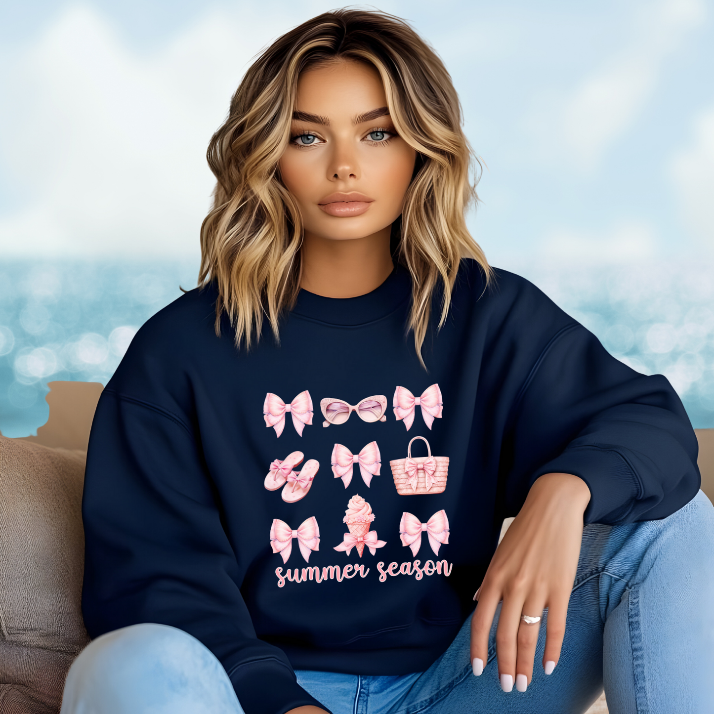 Summer Season Crewneck Sweatshirt