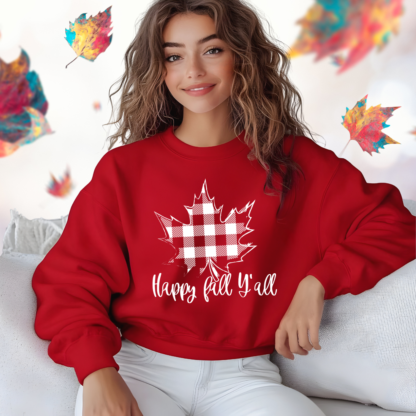 Happy Fall Y’all Crewneck Sweatshirt