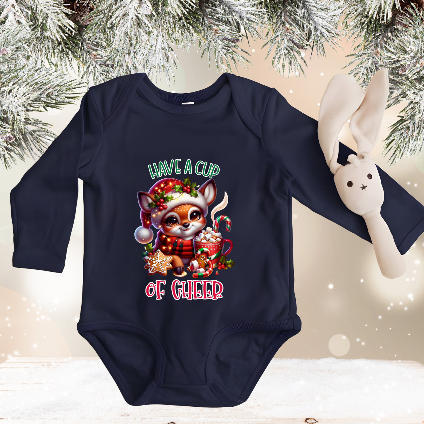 Have A Cup Of Cheer Infant Long Sleeve Onesie