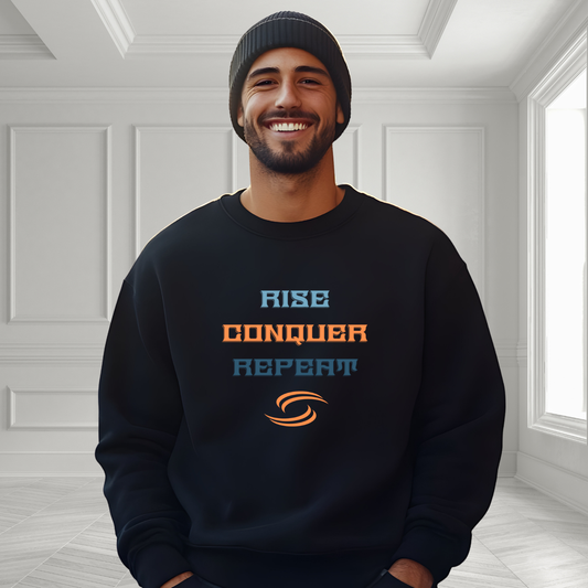 Rise, Conquer, Repeat Crewneck Sweatshirt