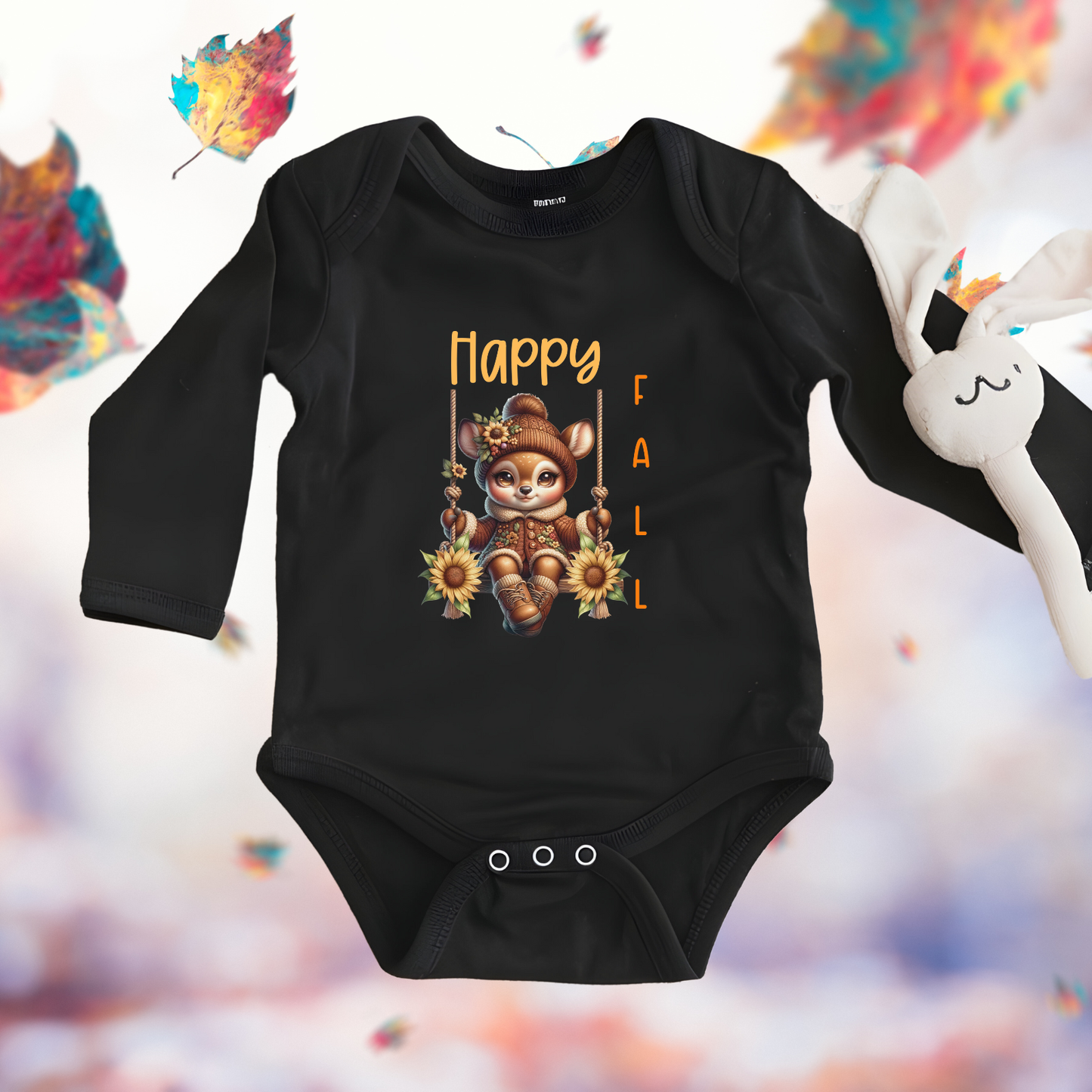 Happy Fall Infant Long Sleeve Onesie