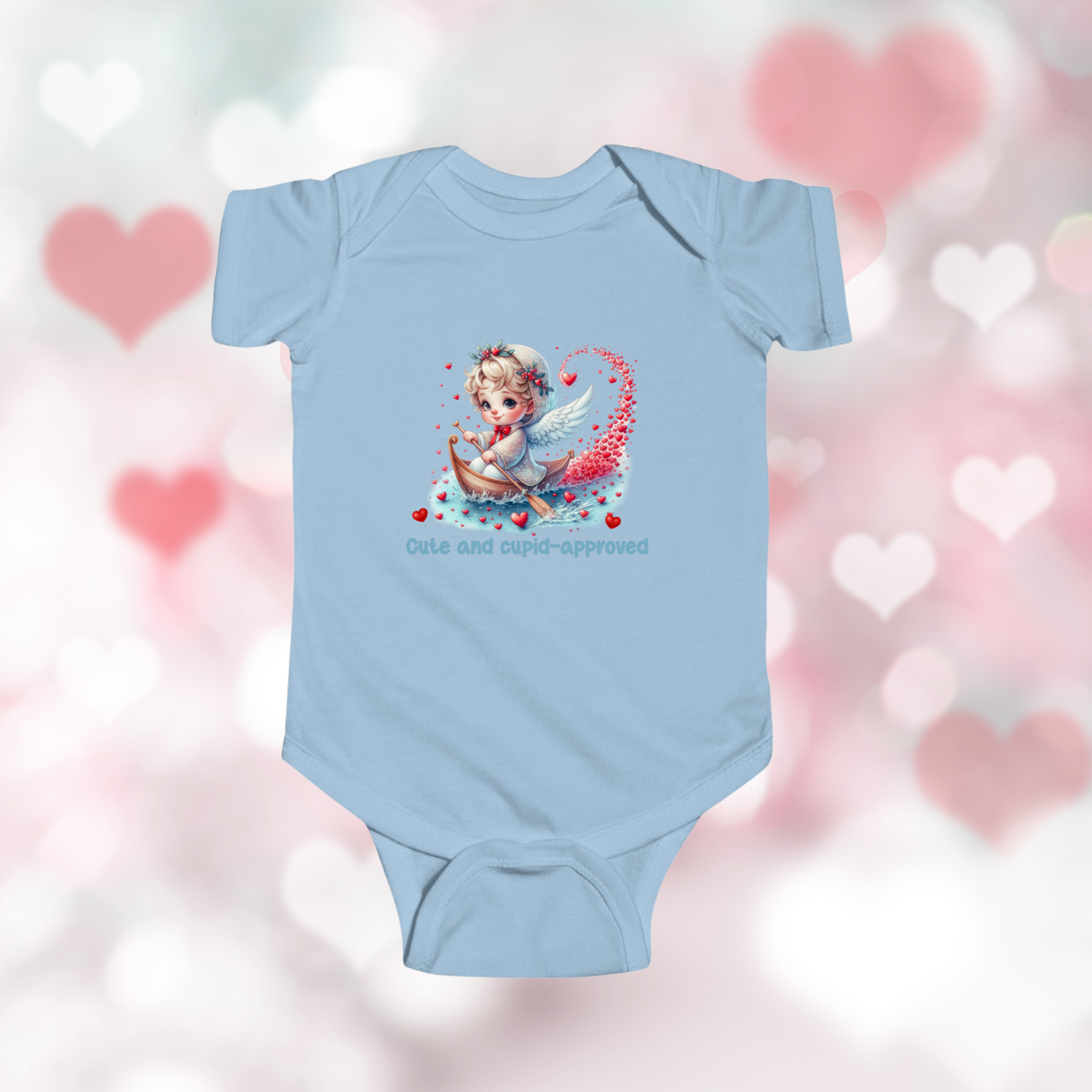 Cute And Cupid Approved Infant Short Sleeve Onesie