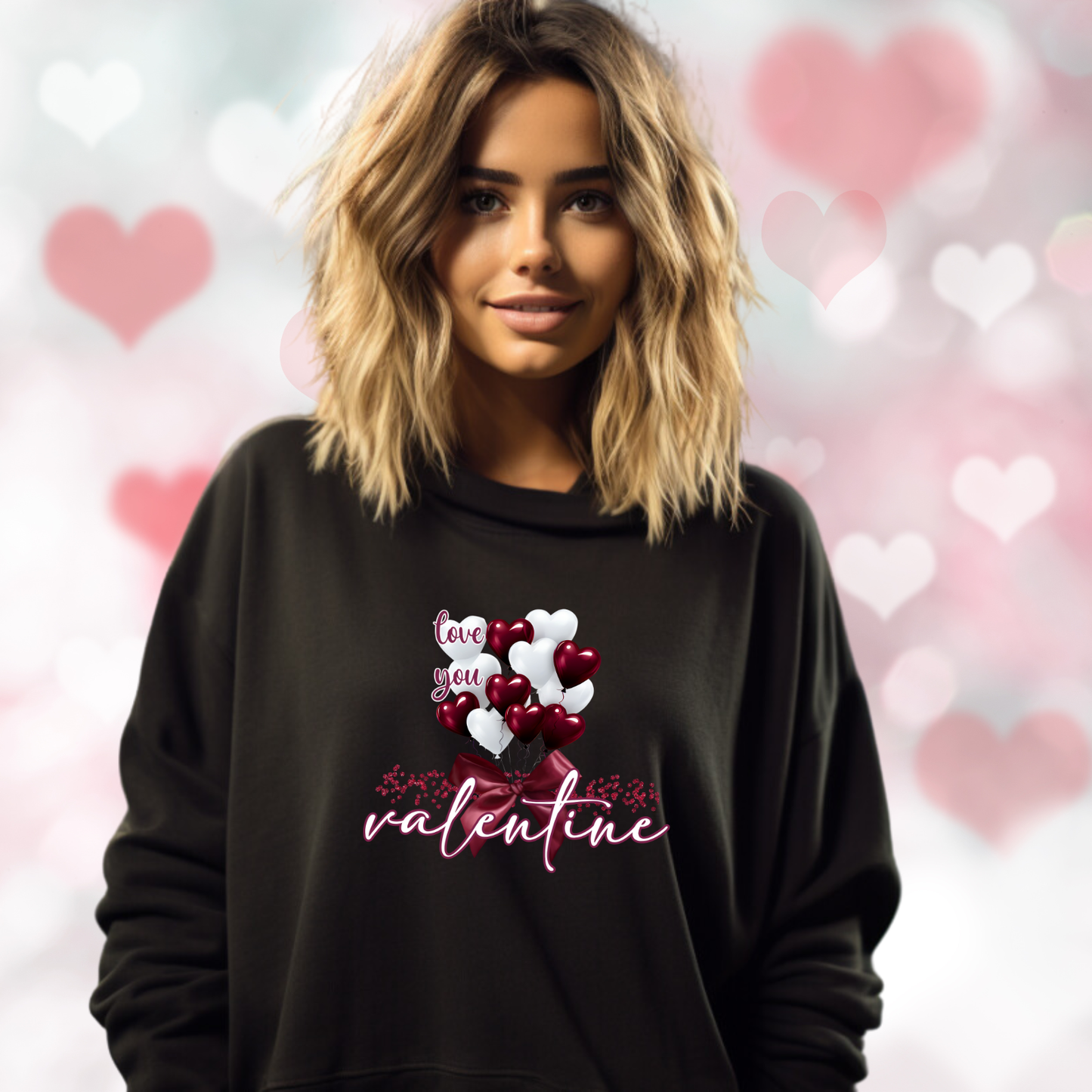 Love You Valentine Crewneck Sweatshirt