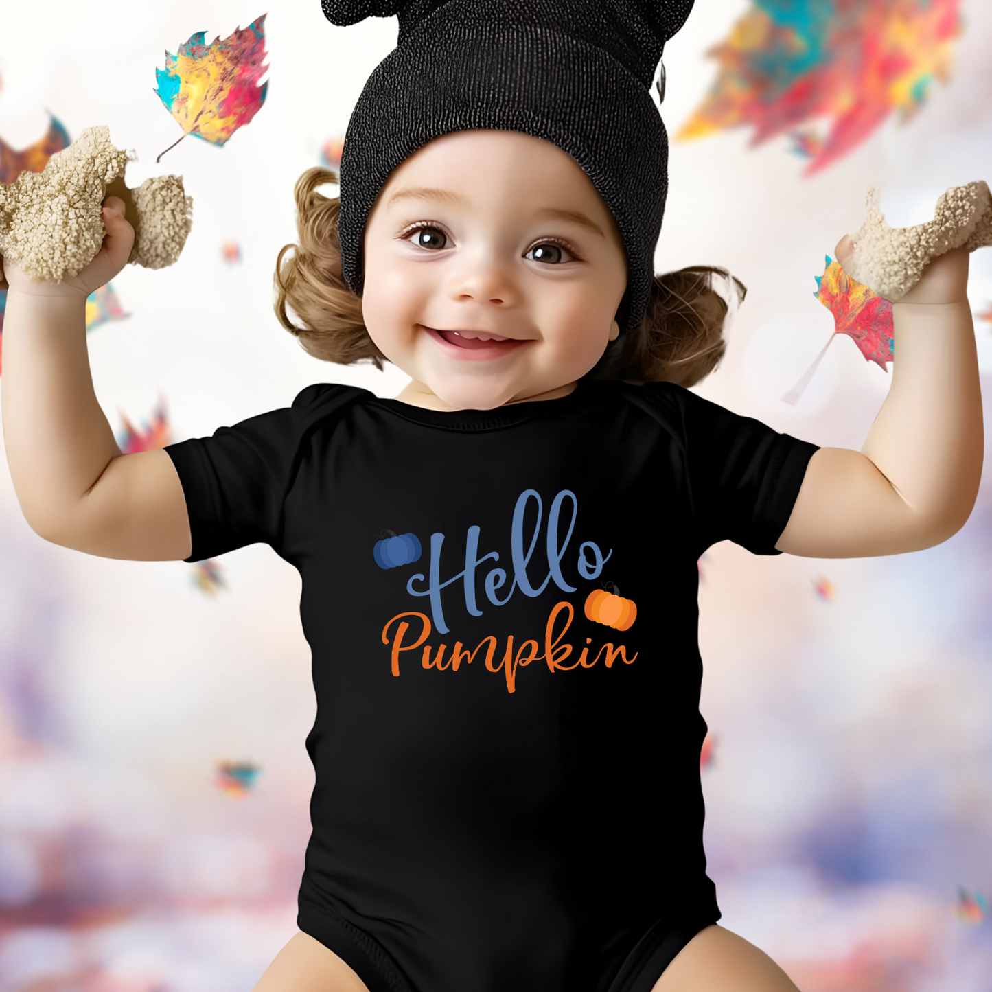Hello Pumpkin Infant Short Sleeve Onesie