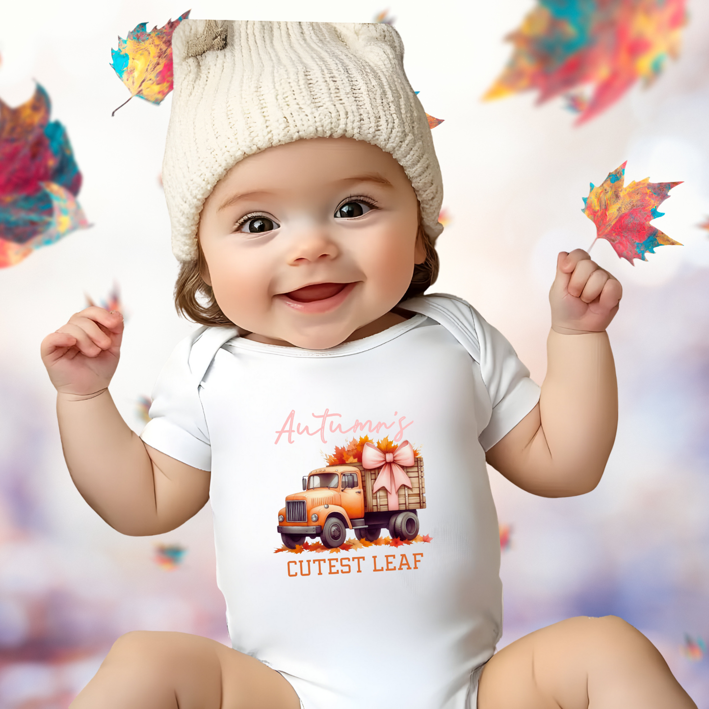Autumn’s Cutest Leaf Infant Short Sleeve Onesie