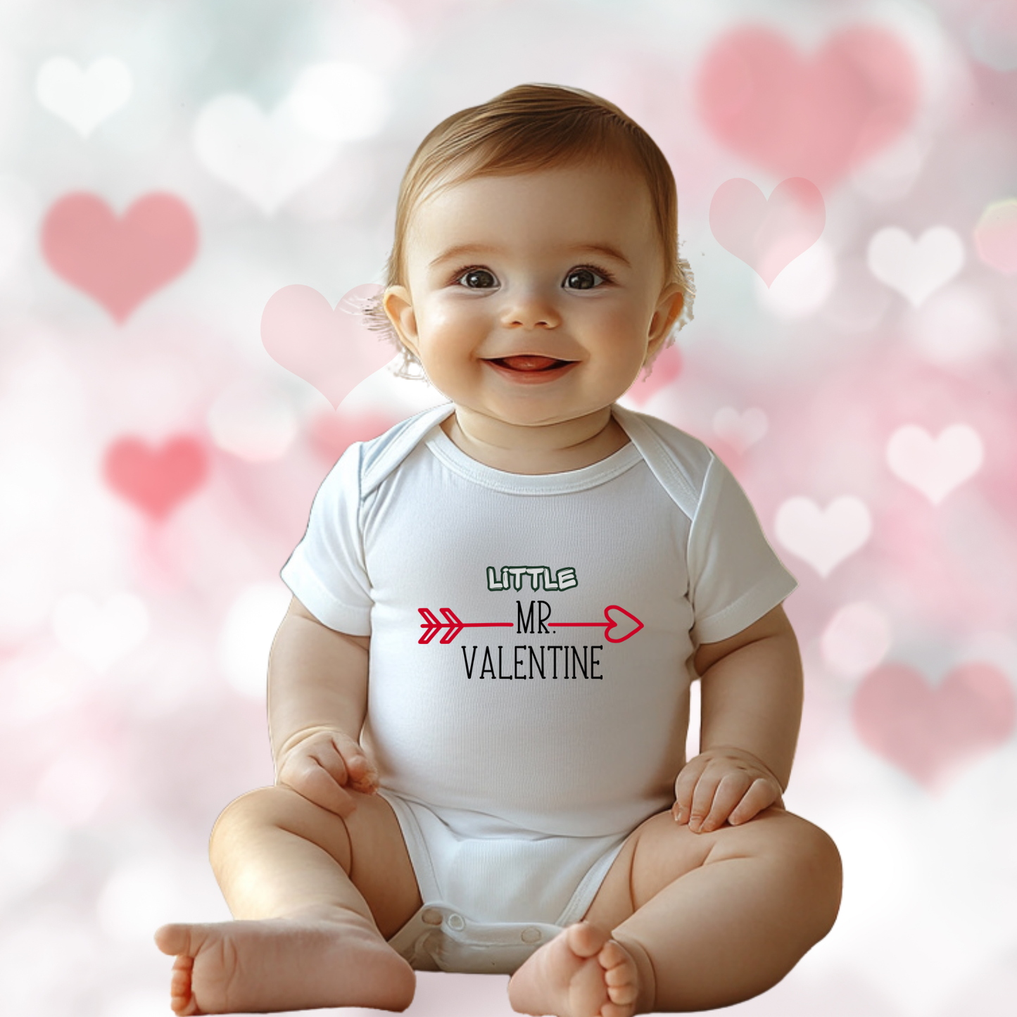 Little Mr. Valentine Infant Short Sleeve Onesie